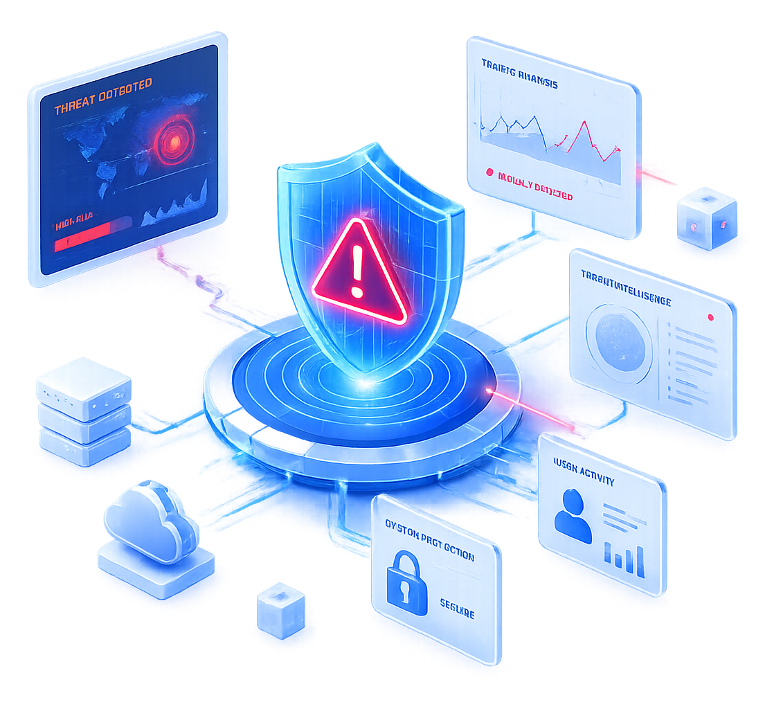 Threat Detection Dashboard Mockup
